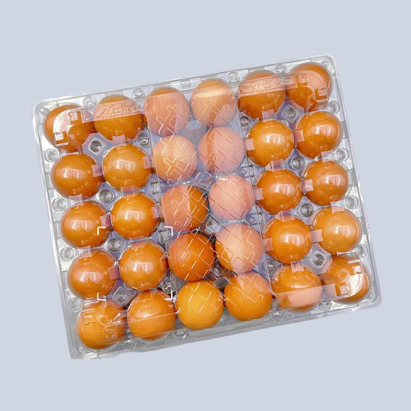 30-egg clear plastic lid and base carton