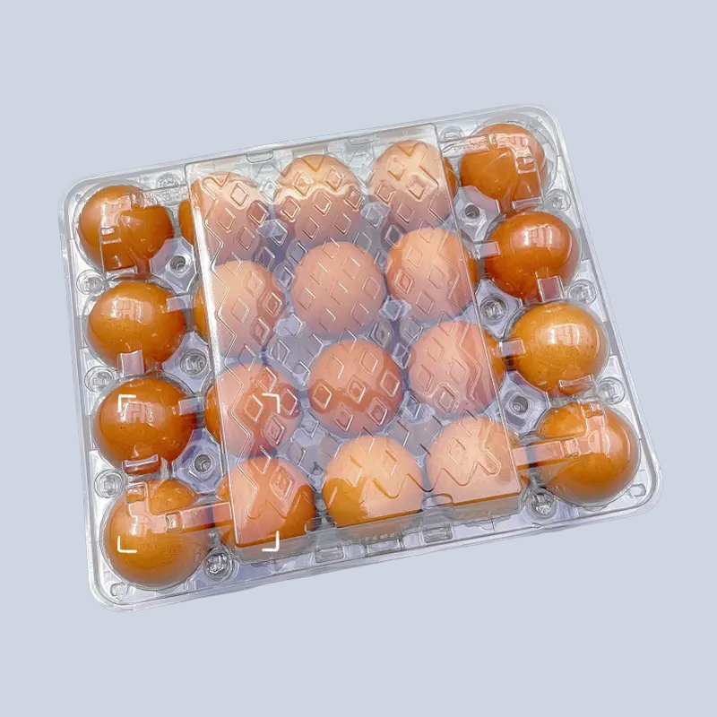 20-egg clear plastic top carton