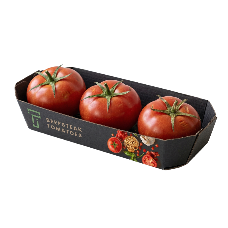 Tomatoes in corrugate tray - TychonVert - Tychon Packaging